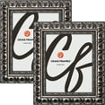 thumbnail image 1 of Craig Frames Bravado, 19x24 Picture Frame, Antique Silver, Set of 2, 1 of 5