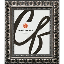 Craig Frames Bravado, 7x10 Picture Frame, Antique Silver