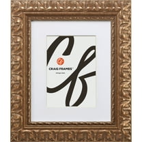 Craig Frames Bravado Ornate, 12 x 15 Inch Antique Bronze Picture Frame Matted to Display a 8.5 x 11 Inch Photo