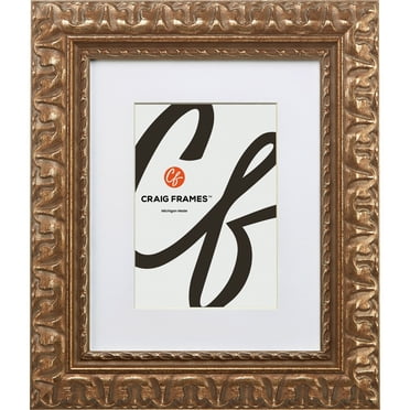 Craig Frames Bravado Ornate, 12 x 15 Inch Antique Bronze Picture Frame Matted to Display a 8.5 x 11 Inch Photo