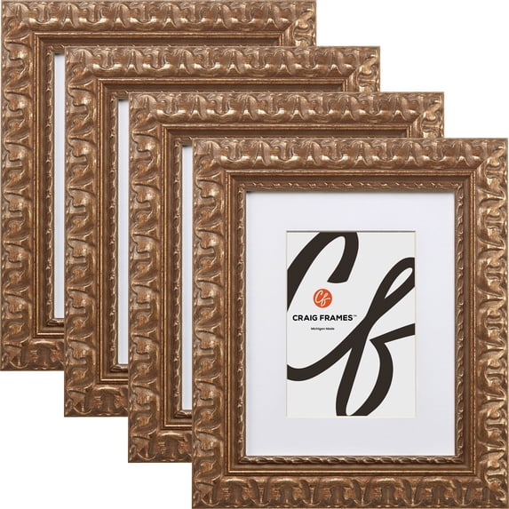 Craig Frames Bravado Ornate, 16 x 16 Inch Antique Bronze Picture Frame ...