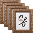 thumbnail image 1 of Craig Frames Bravado Ornate, 8 x 12 Inch Antique Bronze Picture Frame Matted to Display a 5 x 7 Inch Photo, Set of 4, 1 of 4