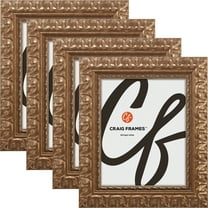 Craig Frames Bravado Ornate Antique Bronze Picture Frame, 4 by 6-Inch, Set of 4
