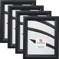 thumbnail image 1 of Craig Frames Bullnose 125, Mystic Satin Black Picture Frame, 14x20 Inch, Set of 4, 1 of 4