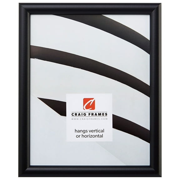 Craig Frames Bullnose, 24x36 inch Picture Frame, Contemporary Black.