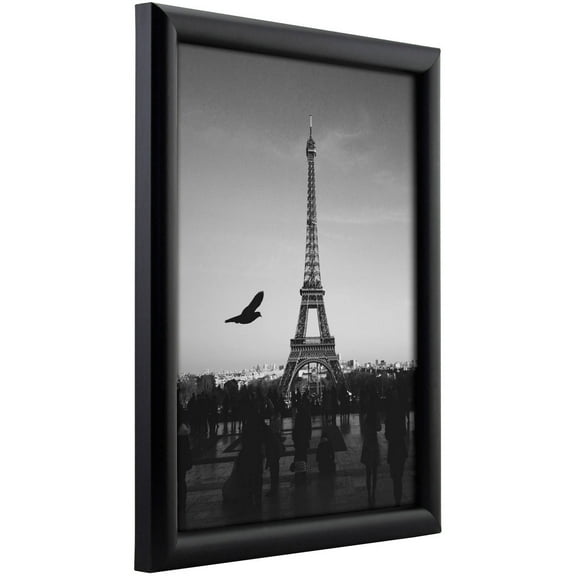 Craig Frames Bullnose Contemporary Black Composite Picture Frame