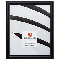 Craig Frames Bullnose Contemporary Black Composite Picture Frame