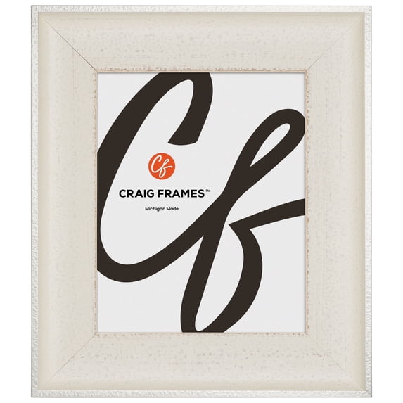 Craig Frames Cairo, 8x10 Picture Frame, Radiant White