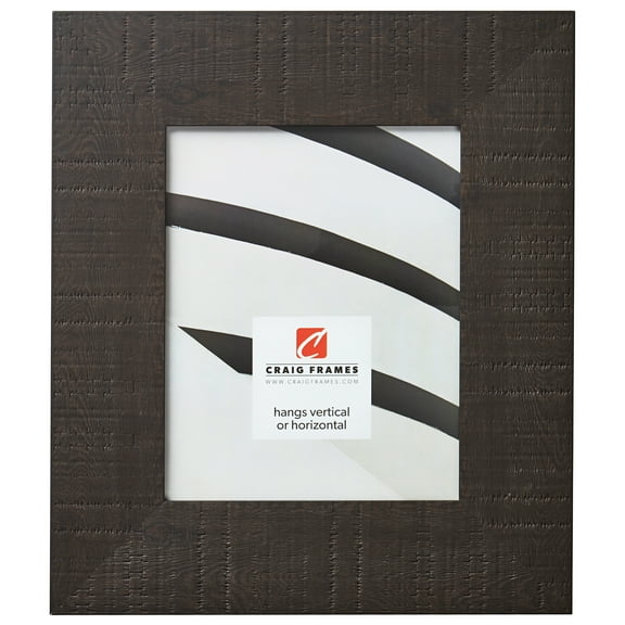 Craig Frames Chesterton, 24x24 inch Picture Frame, Dark Brown Oakwood