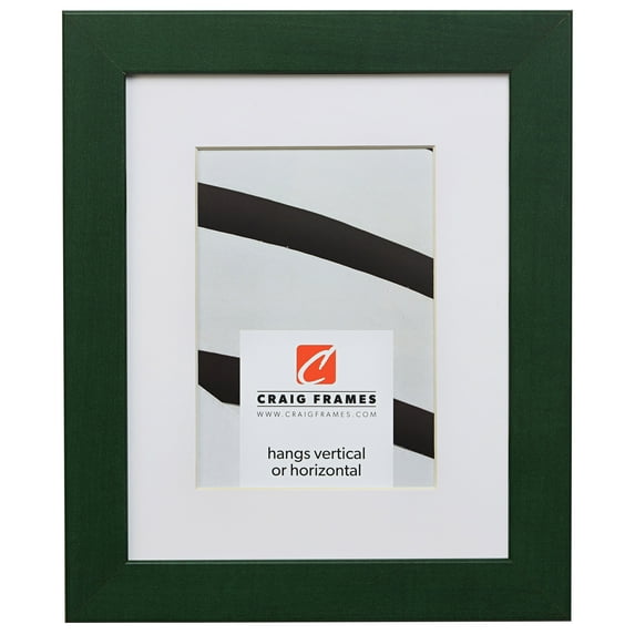 Craig Frames Colori, 19x25 inch Green Picture Frame Matted for a 14x20 Photo