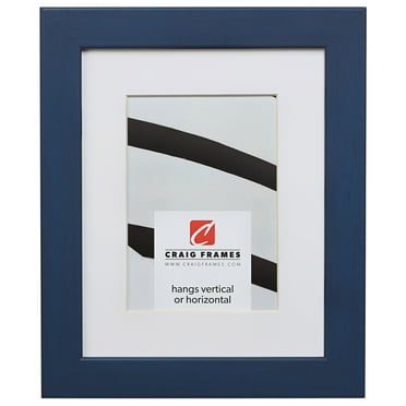 Craig Frames Colori, 24x32 inch Blue Picture Frame Matted for a 20x28 Photo