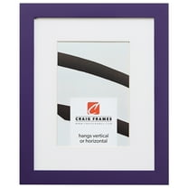 Craig Frames Confetti, 12x18 inch Modern Purple Picture Frame Matted for a 10x13 Photo