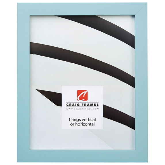 Craig Frames Confetti, 13x19 inch Picture Frame, Light Pastel Blue