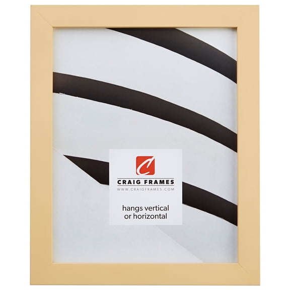Craig Frames Confetti, 14x22 inch Picture Frame, Light Pastel Yellow
