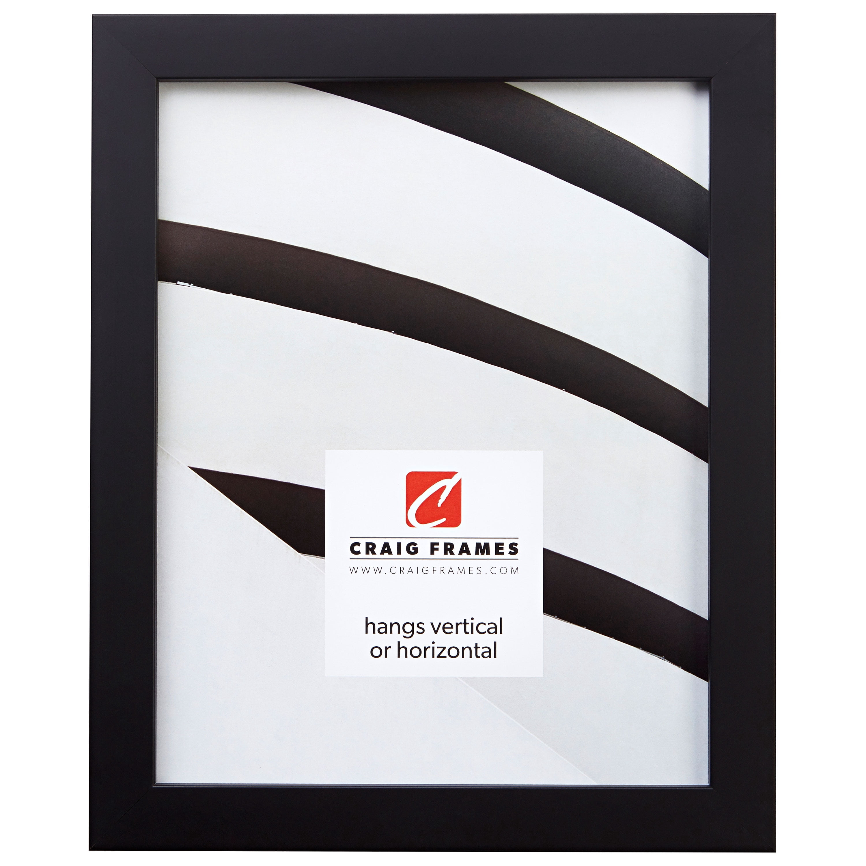 Craig Frames Confetti, 18x24 inch Picture Frame, Black