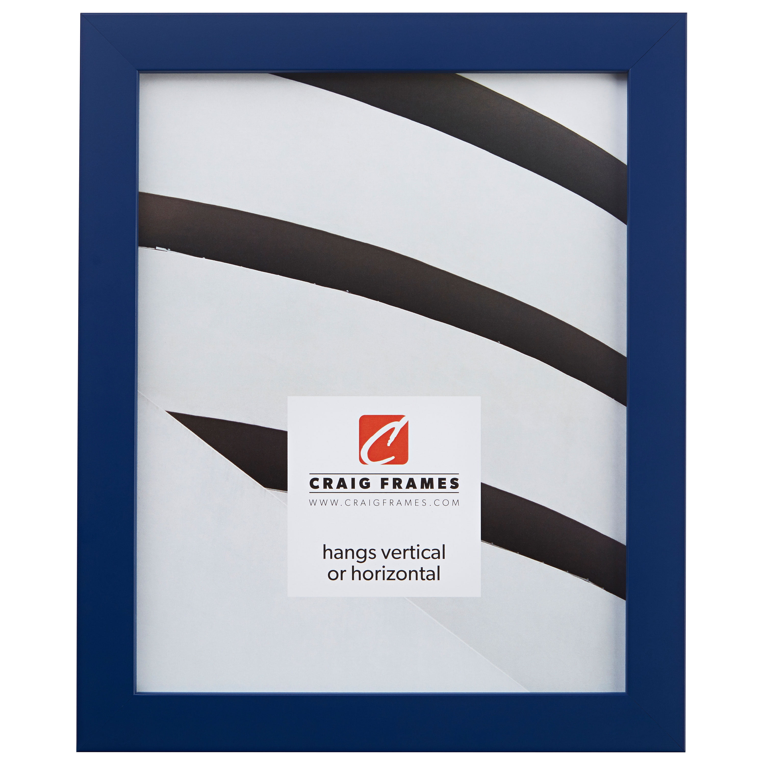 Classic Blue 8x10 Wood Wall Picture Frame
