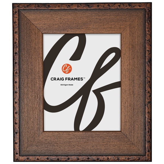 Craig Frames Constitution Nautical, 10x14 Picture Frame, Walnut Brown