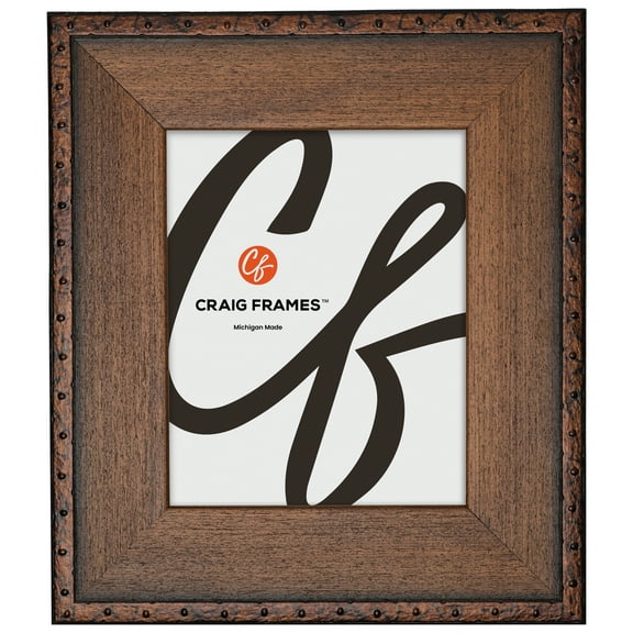 Craig Frames Constitution Nautical, 10x15 Picture Frame, Walnut Brown