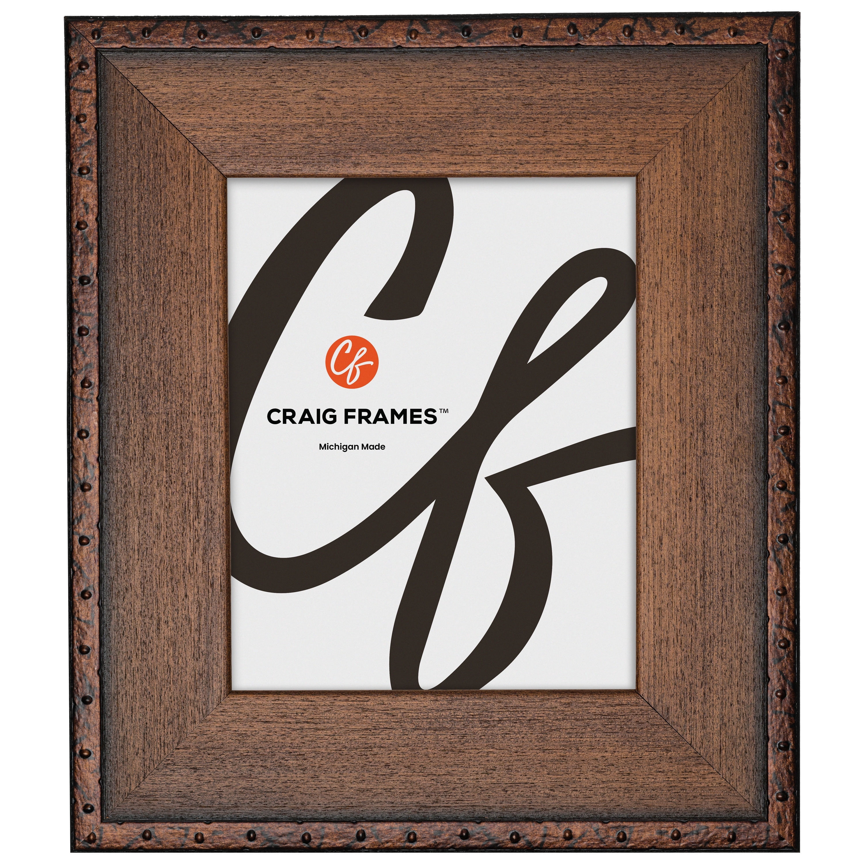 Craig Frames Constitution Nautical, 18x24 Picture Frame, Walnut Brown