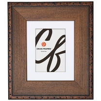 Craig Frames Constitution Nautical, 22x28 Picture Frame Matted for an 18x24 Photo, Walnut Brown