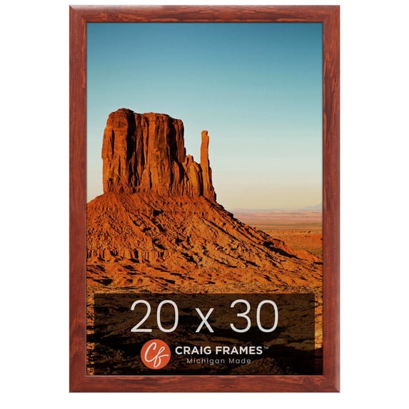 Craig Frames Contemporary 1", 20 x 30 Inches Picture Frame, Modern Honey Brown