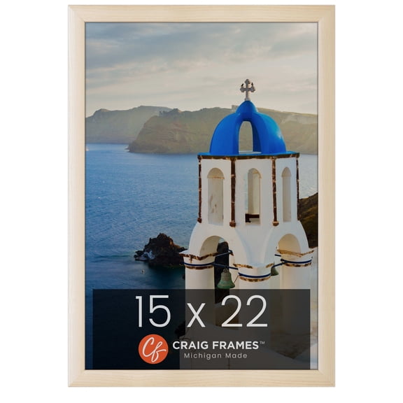 Craig Frames Contemporary, 15x22 Picture Frame, Natural