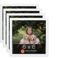thumbnail image 1 of Craig Frames Contemporary Picture Frame, 6x6 Inch, White, Set of 4, 1 of 1
