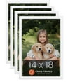 thumbnail image 1 of Craig Frames Contemporary White Satin Picture Frame, Set of 4, 1 of 4