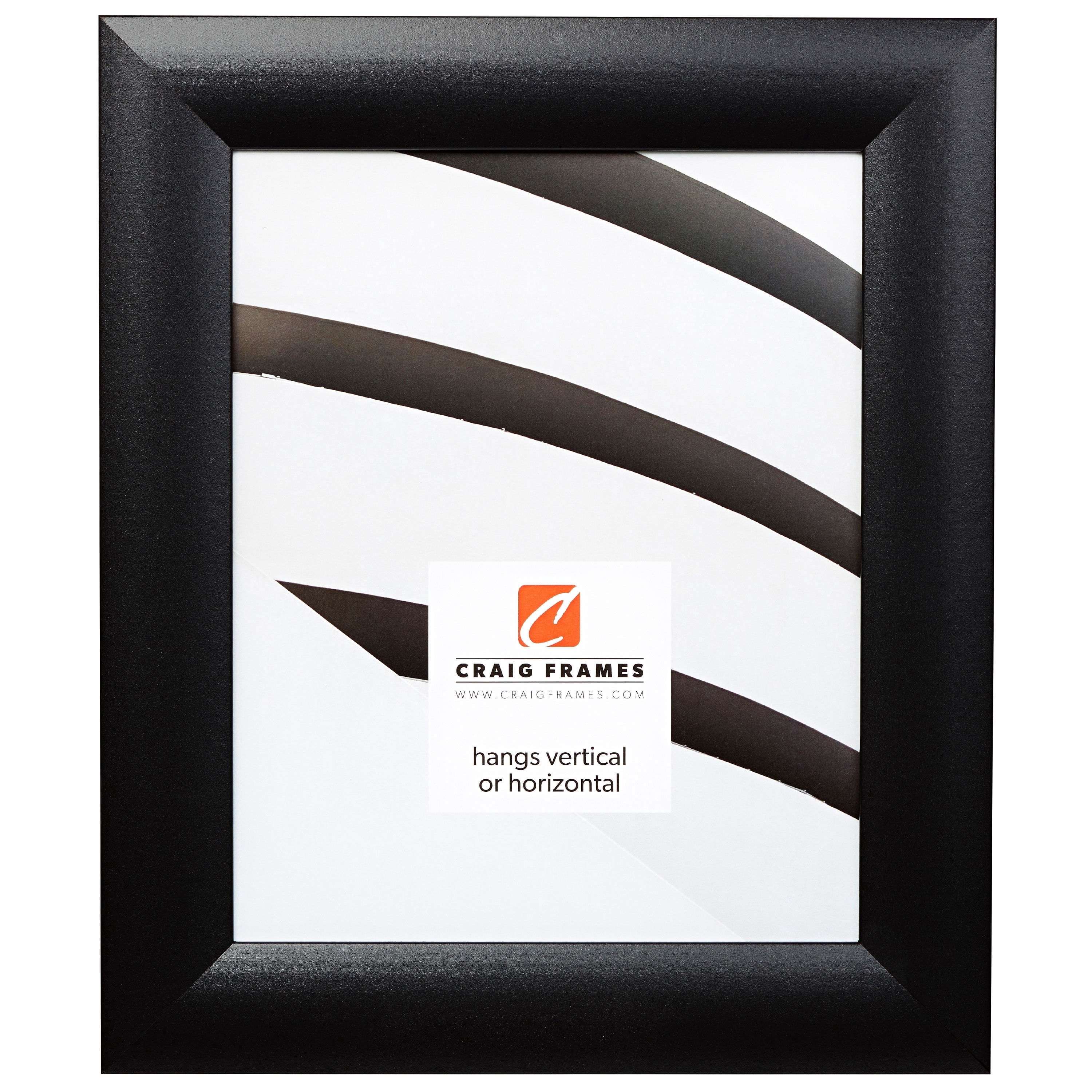 Craig Frames Contemporary Wide, 18x24 inch Picture Frame, Gallery Black