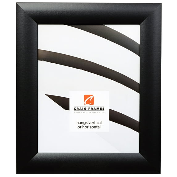 Craig Frames Contemporary Wide, 8x10 inch Picture Frame, Gallery Black