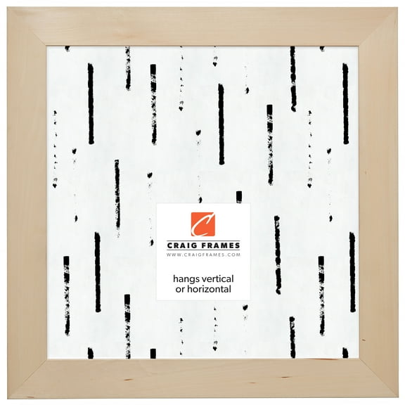 Craig Frames DIY Unfinished Wood Picture Frame, 12 x 12 Inch, Natural