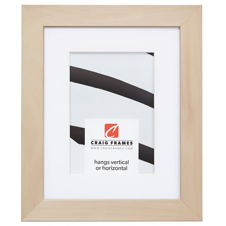 Craig Frames DIY Unfinished Wood Picture Frame, 13 x 19 Inch Matted to Display a 9 x 13 Inch Photo, Natural