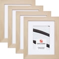 thumbnail image 1 of Craig Frames DIY Unfinished Wood Picture Frame, 14 x 20 Inch Matted to Display a 11 x 17 Inch Photo, Natural, Set of 4, 1 of 7