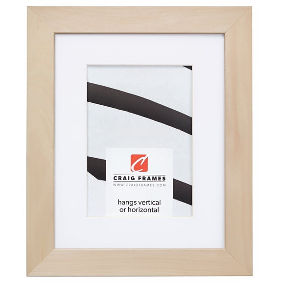 Craig Frames DIY Unfinished Wood Picture Frame, 16 x 20 Inch Matted to Display an 11 x 14 Inch Photo, Natural