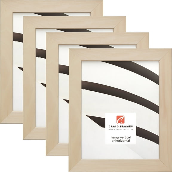 Craig Frames DIY Unfinished Wood Picture Frame, 16 x 20 Inch, Natural, Set of 4
