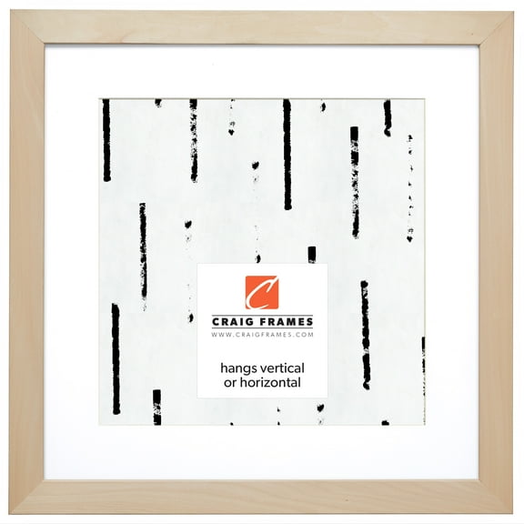 Craig Frames DIY Unfinished Wood Picture Frame, 24 x 24 Inch Matted to Display a 20 x 20 Inch Photo, Natural