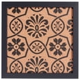 thumbnail image 1 of Craig Frames Decorative Cork Bulletin Board, 12x12 Inch, Black Frame with Floral Pattern, 1 of 5