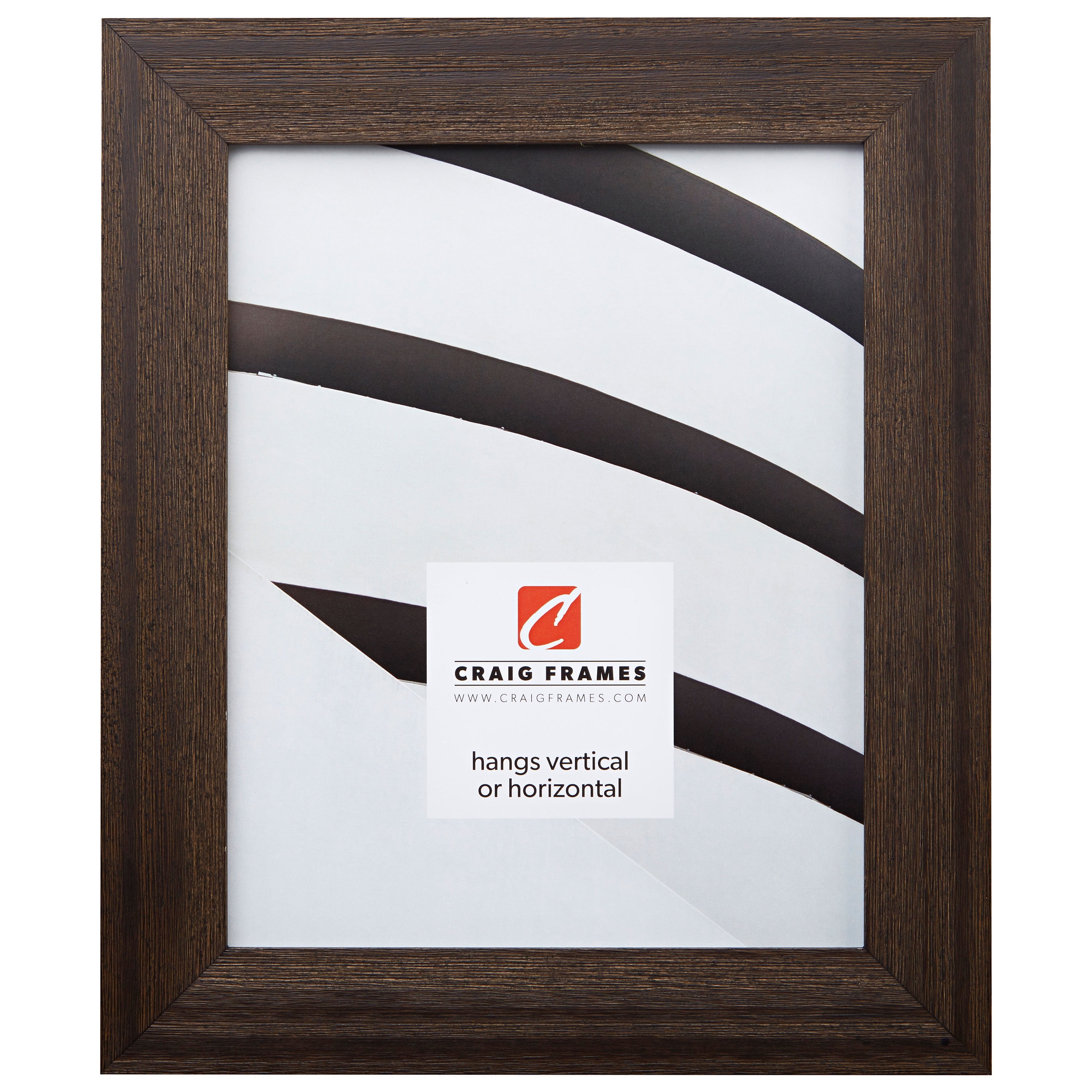 Craig Frames Driftwood 15, 18x24 inch Picture Frame, Weathered Black