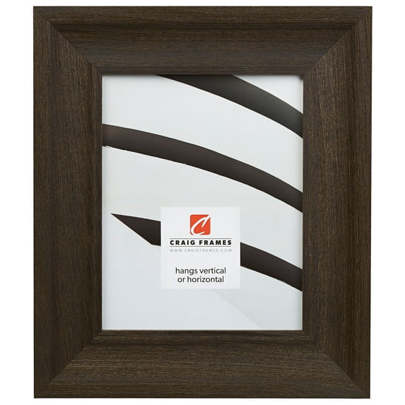 Craig Frames Driftwood 25, 14x18 inch Picture Frame, Weathered Black
