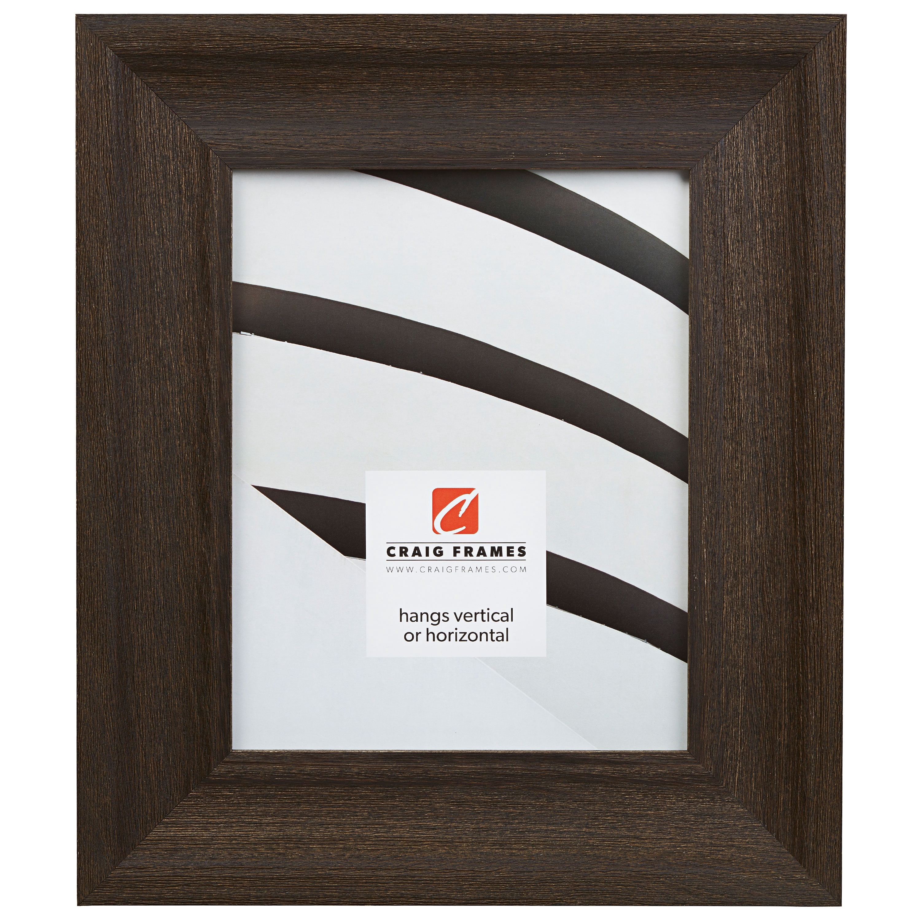 Craig Frames Driftwood 25, 18x24 inch Picture Frame, Weathered Black