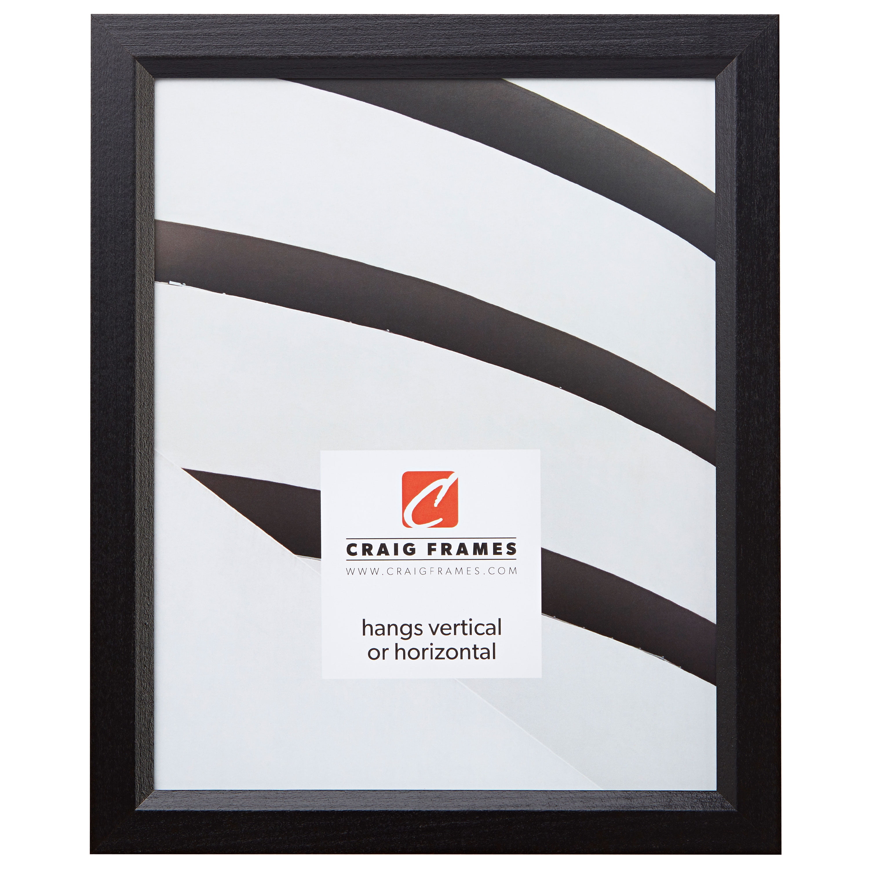 Classic Black Poplar Wood Wall Picture Frame