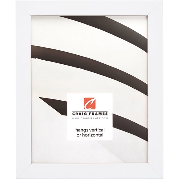 Craig Frames Essentials, 11x11 inch Picture Frame, Satin White