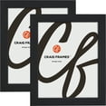 thumbnail image 1 of Craig Frames Essentials, 21x31 Inch Picture Frame, 1 Inch Wide Modern, Satin Black, Set of 2, 1 of 5