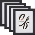 thumbnail image 1 of Craig Frames Essentials, 24x30 Inch Black Picture Frame Matted to Display a 20x26 Inch Photo, Set of 4, 1 of 5