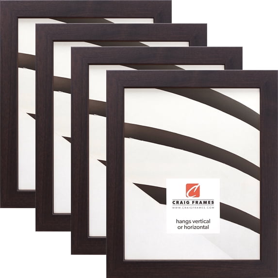 Craig Frames Essentials, 24x36 inch Picture Frame, Brazilian Walnut, Set of 4