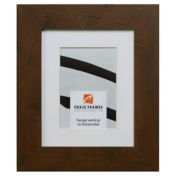 Craig Frames FM74DKW 18x24 inch Dark Walnut Brown Picture Frame Matted for a 12x18 Photo
