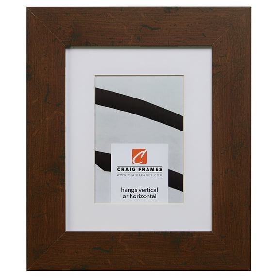 Craig Frames FM74DKW 20x26 inch Dark Walnut Brown Picture Frame Matted for a 16x22 Photo