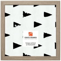 Craig Frames Farmhouse Essentials, 12x12 inch Picture Frame, Light Walnut Brown