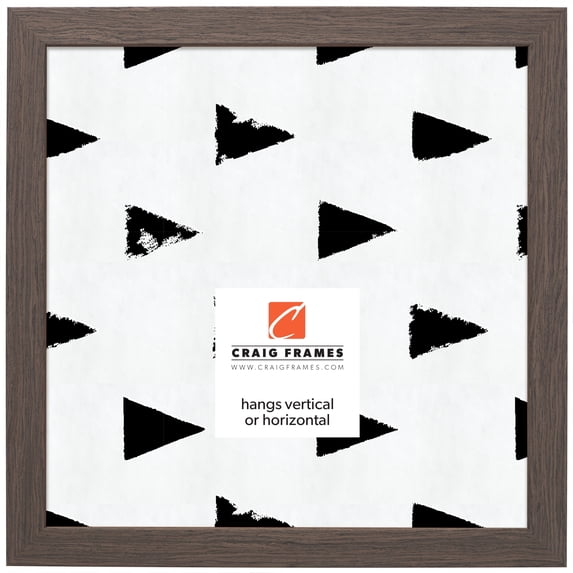 Craig Frames Farmhouse Essentials, 12x12 inch Picture Frame, Mocha Brown