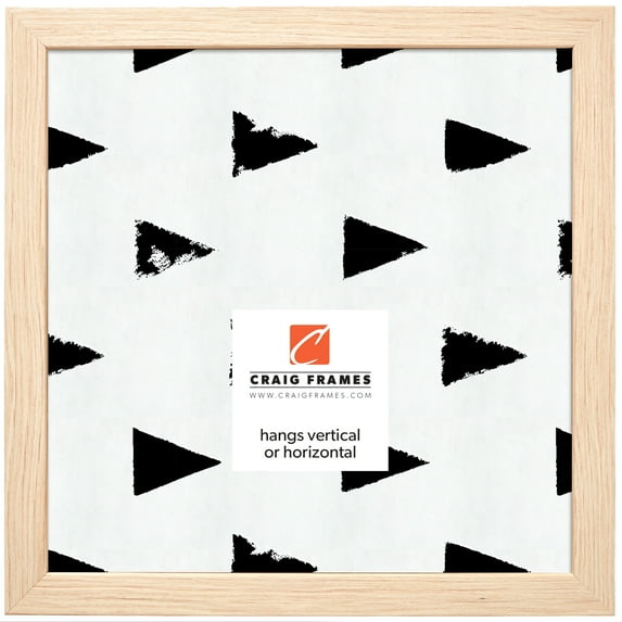 Craig Frames Farmhouse Essentials, 12x12 inch Picture Frame, Natural Nordic Oak